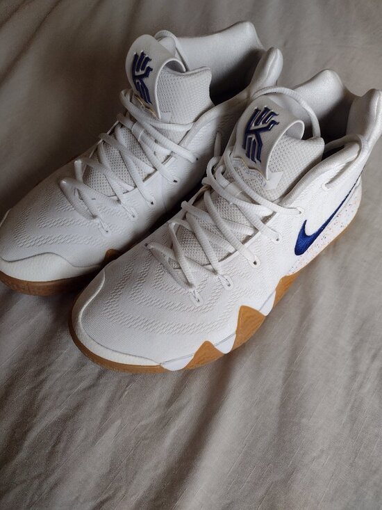 Nike Kyrie 4 Uncle Drew 2018 White Blue Gum Orange 943806-100 Men\'s /NO BOX-11